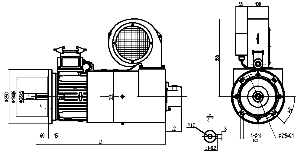 BZLC Series DC Series-Wound Motors for Variable Pitch Applications