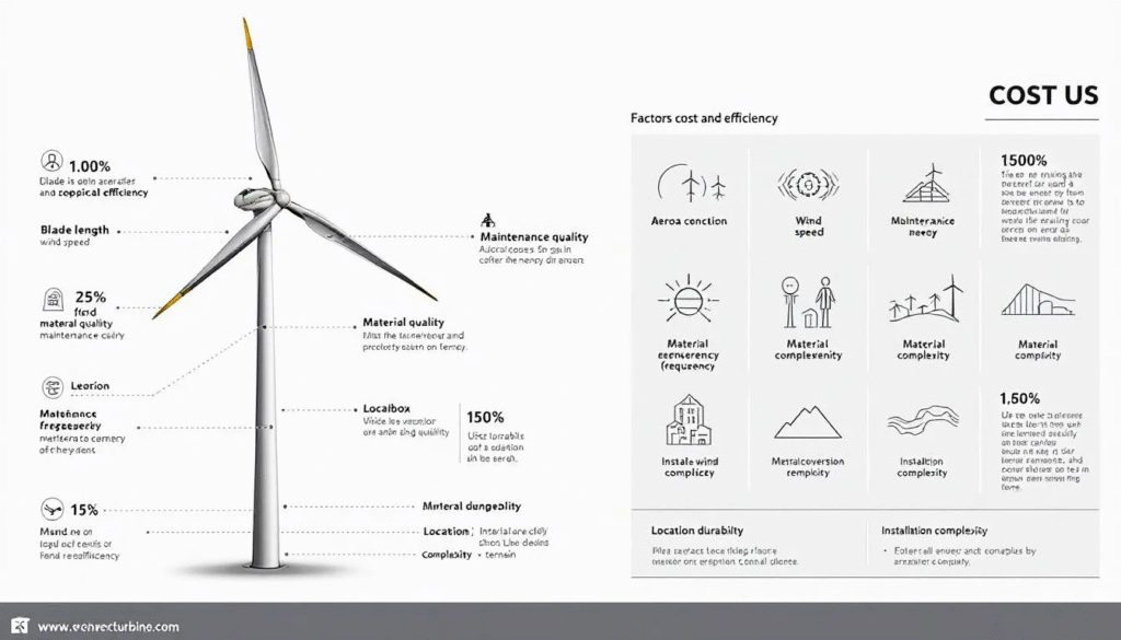 Factors Affecting Wind Turbine Cost and Efficiency